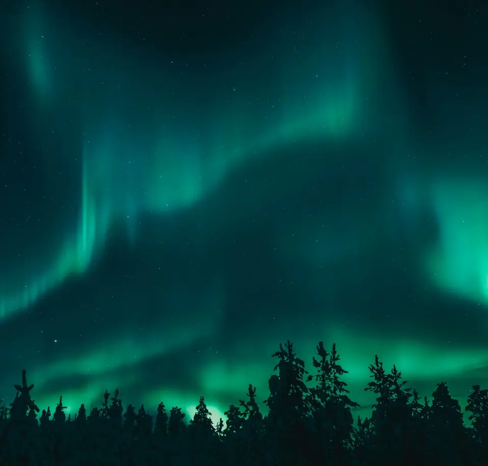 Northern Lights in Lapland sky